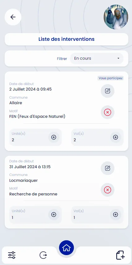 Capture d'écran du projet