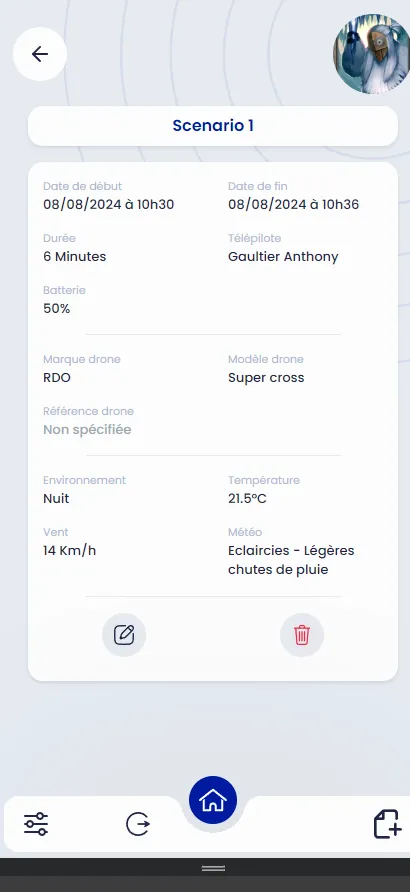 Capture d'écran du projet