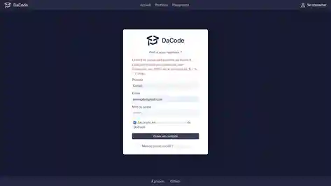 Capture d'écran du projet