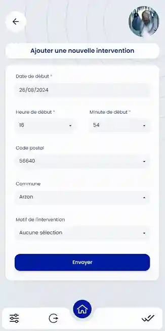 Capture d'écran du projet